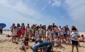 Educação ambiental na Praia da Fuseta-Ria sensibiliza alunos para a proteção da vida marinha