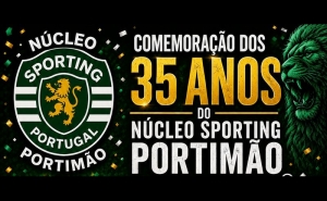 O Núcleo do Sporting Clube de Portugal de Portimão celebra 35.º aniversário com concerto da banda «supporting», festa na zona ribeirinha e lançamento de livro histórico