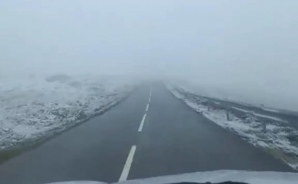 Estradas na Serra da Estrela reabertas às 10:30 após queda de neve