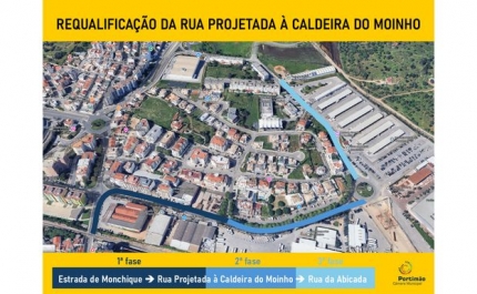 A Requalificação da Rua Projetada à Caldeira do Moinho avança