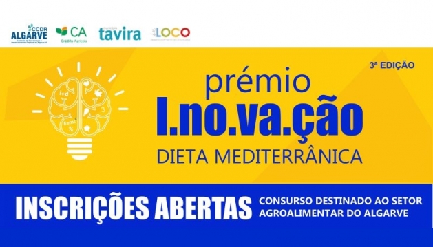 Prémio Inovação – Dieta Mediterrânica 2026: candidaturas abertas para distinguir a inovação agroalimentar no Algarve
