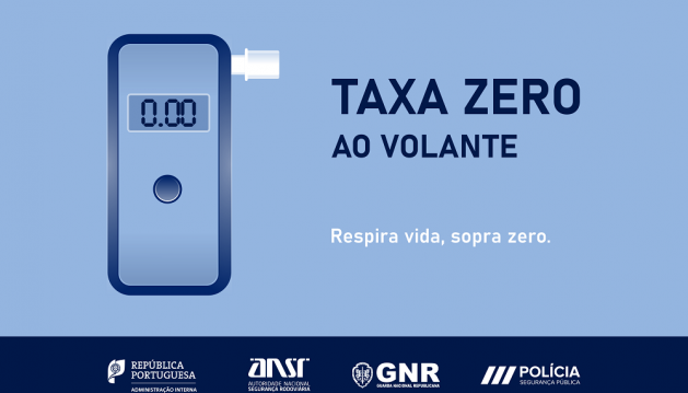 Campanha «Taxa Zero ao Volante» na estrada a partir de terça-feira