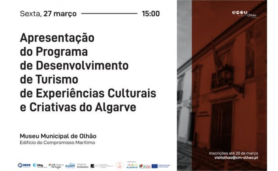 Olhão recebe sessão do Programa de Desenvolvimento de Turismo de Experiências Culturais e Criativas do Algarve