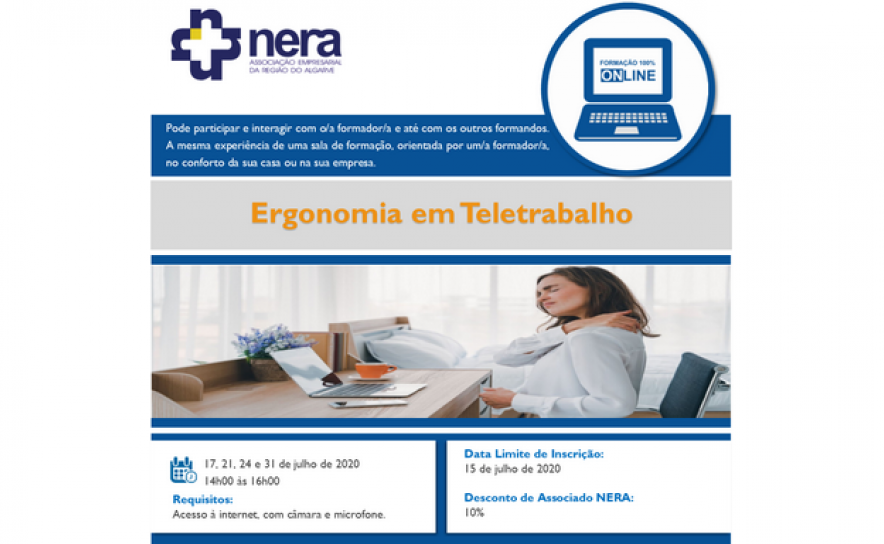 Formação Online - Ergonomia em Teletrabalho