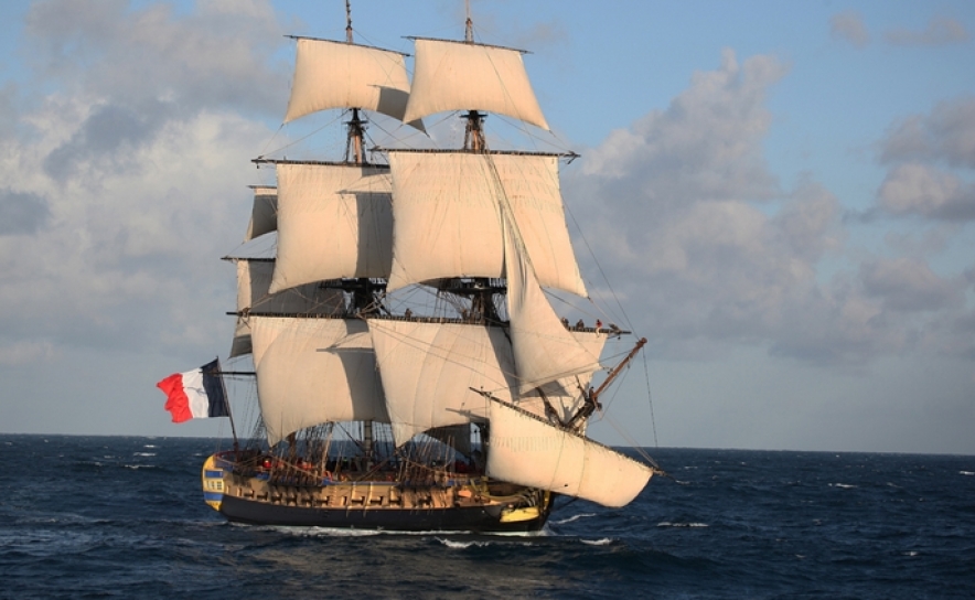 HERMIONE, a fragata de Lafayette em Portugal- Portimão
