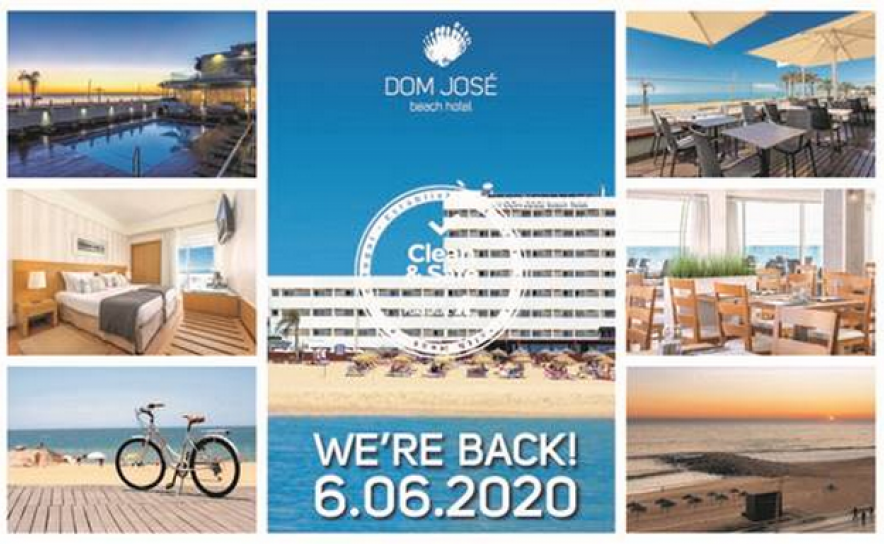 Dom José Beach Hotel | Reabrimos a 6 de junho com toda a segurança