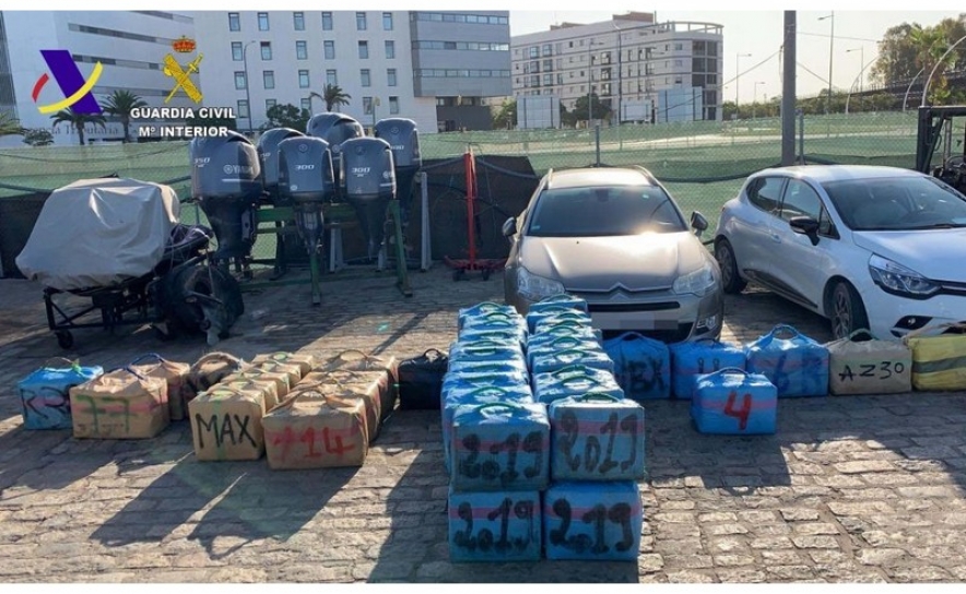 1800 kg de Droga Apanhados no Mar na zona de Huelva