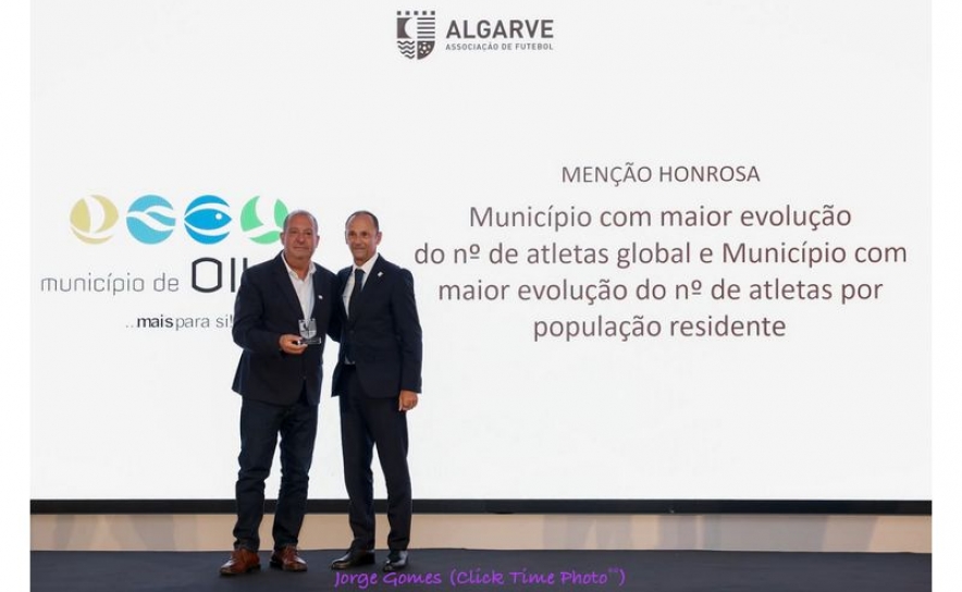 Município de Olhão distinguido na 16.ª Festa do Futebol e Futsal do Algarve
