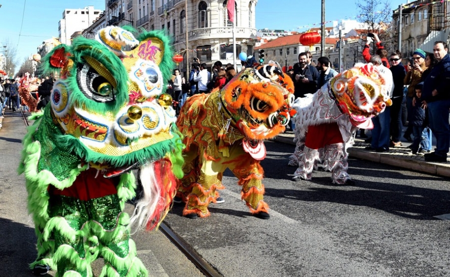 Danças Dragão e do Leão