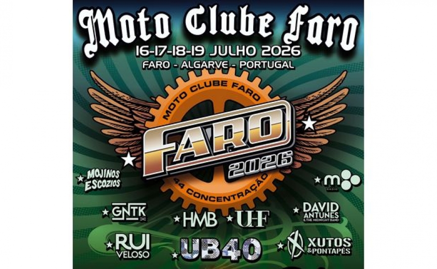 UB40 são cabeças de cartaz da 44ª edição da Concentração de Motos de Faro