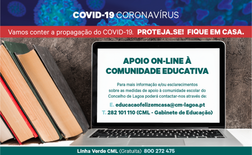 Município de Lagoa presta apoio on-line à comunidade educativa