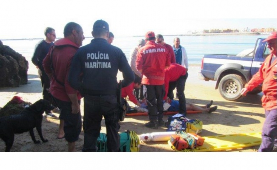 Autoridade Marítima apoia individuo ferido em Ferragudo