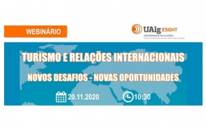 WEBINÁRIO SOBRE TURISMO E RELAÇÕES INTERNACIONAIS: NOVOS DESAFIOS, NOVAS OPORTUNIDADES