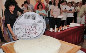 Maior queijo fresco de cabra de raça algarvia saboreado na Terra de Maio