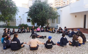 Crianças da Associação Portuguesa de Paralisia Cerebral de Faro experimentaram como é ser escuteiro