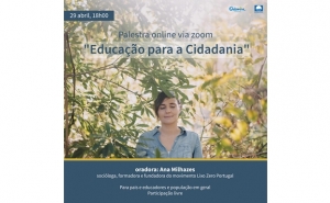 MUNICÍPIO DE ODEMIRA PROMOVE PALESTRA ONLINE SOBRE «EDUCAÇÃO PARA A CIDADANIA»