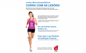 Campanha com a temática - Lesões músculoesqueléticas: 