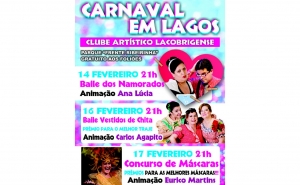Bailes de Máscaras animam Carnaval de Lagos