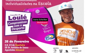 CAMPEÃ DO MUNDO DE BODYBOARD VISITA ESCOLAS EM QUARTEIRA E ALMANCIL