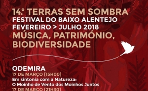 ODEMIRA RECEBE FESTIVAL TERRAS SEM SOMBRA EM MARÇO NOS DIAS 17 E 18 DE MARÇO