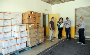 Donativos aplicados em equipamentos de proteção individual para instituições locais
