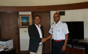 Novo Comandante dos Bombeiros Voluntários de Albufeira  apresenta cumprimentos ao Presidente da Câmara Municipal de Albufeira