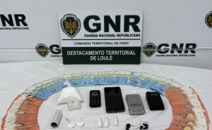 Quarteira – Detido por tráfico com mais de 1 100 doses de cocaína