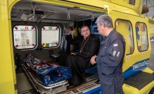 Capelão-mor da Liga dos Bombeiros visitou Comando Regional de Emergência e Proteção Civil