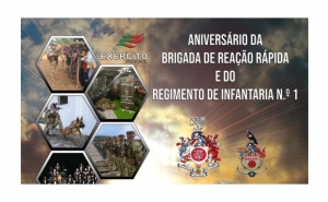 Aniversário da Brigada de Reação Rápida e do Regimento de Infantaria Nº 1 em Tavira