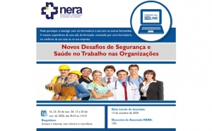 ÚLTIMAS INSCRIÇÕES: Formação Online - Novos Desafios de Segurança e Saúde no Trabalho nas Organizações