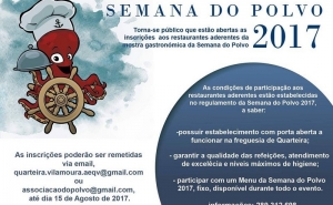Abertas as inscrições para a Semana do Polvo 2017 