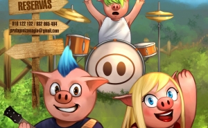 Os 3 Porquinhos do Rock revisita história infantil no Auditório Municipal de Olhão