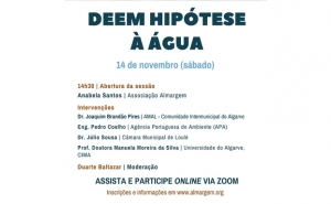 Debate de Emergência pela Água no Algarve «Deem Hipótese à Água»