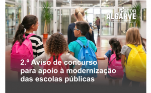 2.º Aviso de concurso para apoio à modernização das escolas públicas