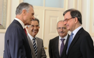 ANÍBAL CAVACO SILVA E GUILHERME D’OLIVEIRA MARTINS EM LOULÉ