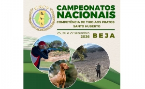 Confederação Nacional dos Caçadores Portugueses e Federação Alentejana de Caçadores organizam Campeonatos Nacionais de Competência de Tiro aos Pratos e de Santo Huberto, em Beja