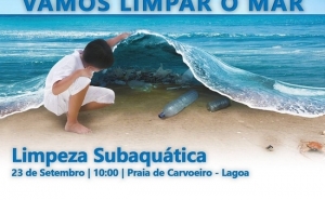 «Vamos Limpar o Mar» na Praia de Carvoeiro em Lagoa
