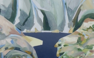 Exposição de pinturas de Carola Colley na República 14 em Olhão