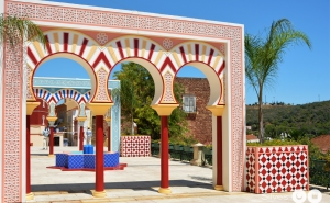 Silves Medieval veste cidade com cores e adereços de outrora