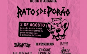Ratos de Porão trazem 40 anos de revolução punk a Santo Estêvão