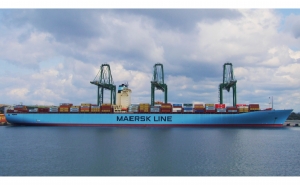 Porto de Sines recebeu o navio Evelyn Maersk de 15.550 TEU