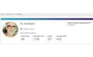 UALG NO TOP 1% DOS MELHORES REVISORES CIENTÍFICOS