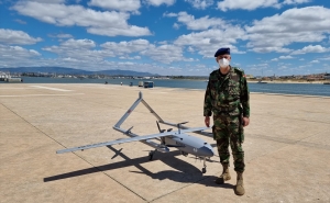 Primeira descolagem rolada e aterragem vertical do Drone Ogassa no Ponto de Apoio Naval de Portimão 