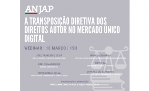ANJAP REÚNE ADVOGADOS PARA DICUTIR OS DIREITOS DE AUTOR E A TRANSPOSIÇÃO DA DIRETIVA EM PORTUGAL