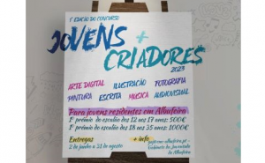 INSCRIÇÕES PARA O PRIMEIRO CONCURSO «JOVENS + CRIADORES 2023» 