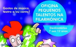 Oficina de Pequenos Talentos na Filarmónica
