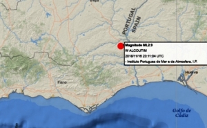 Sismo 2.9 a Norte de Alcoutim 