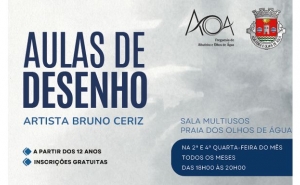 Aulas de desenho gratuitas de Bruno Ceriz voltam a Olhos de Água