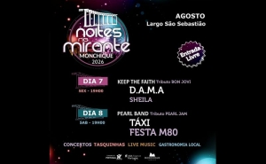 Festival «Noites no Mirante» regressa a Monchique com D.A.M.A, Táxi, Festa M80, Sheila e grandes tributos ao Rock