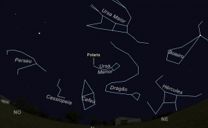 O céu de abril de 2019